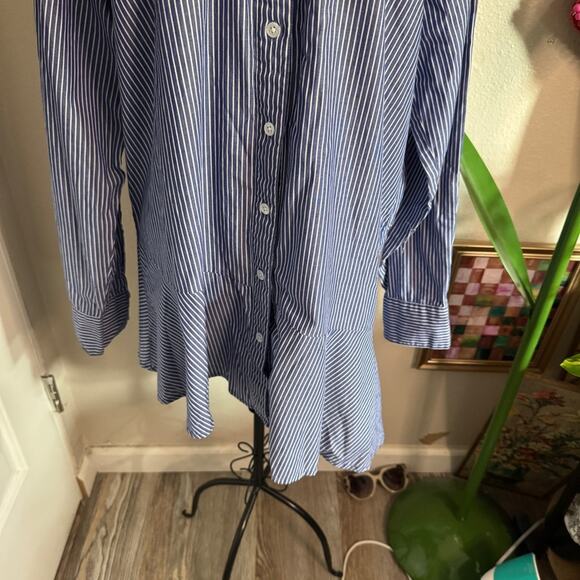 Veronica Beard Gilda Asymmetrical Shirt 6 - Picture 3 of 9